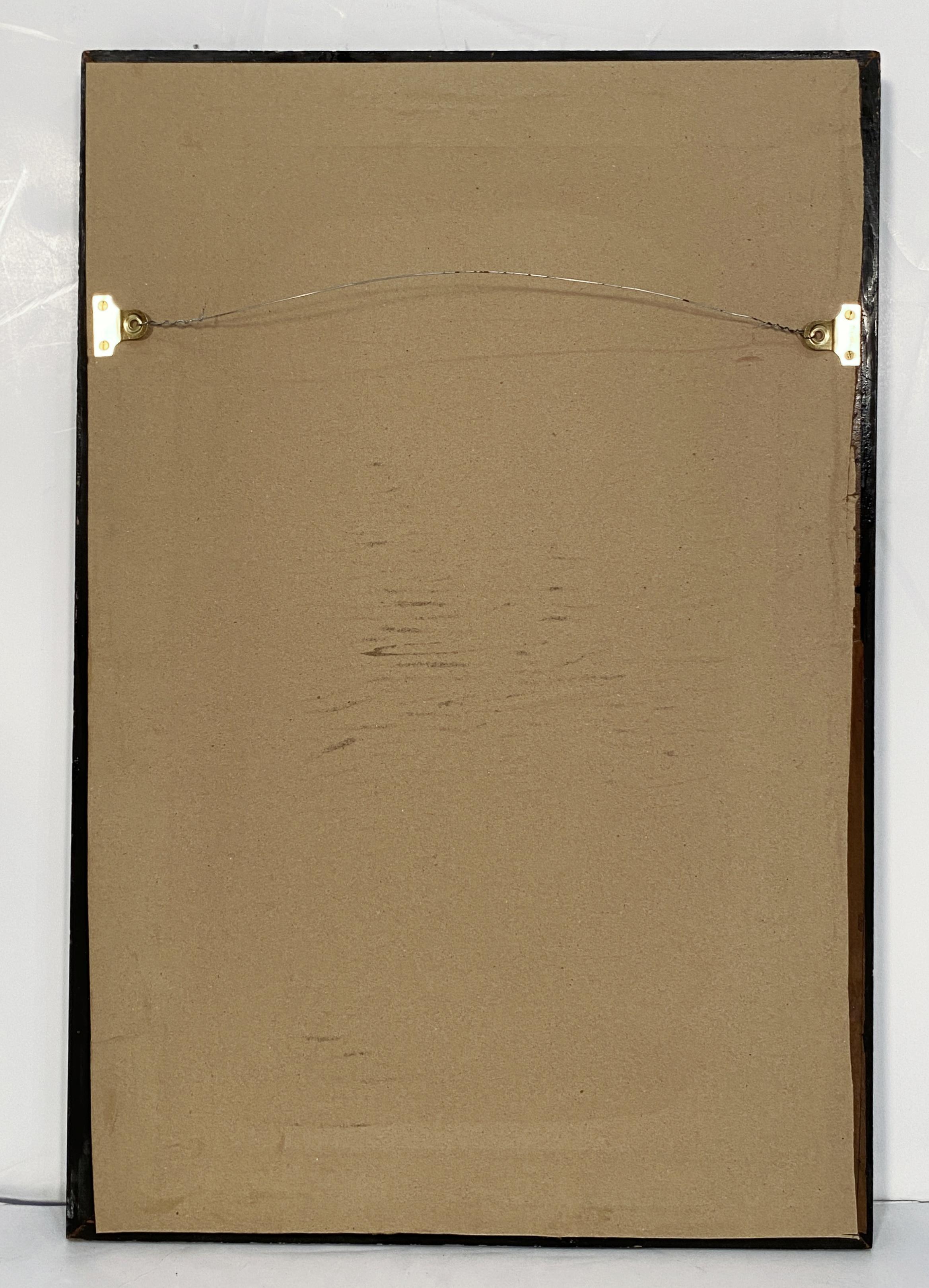 Miroirs muraux français avec cadres noirs et dorés  (H 30 x L 20 1/8) en vente 5