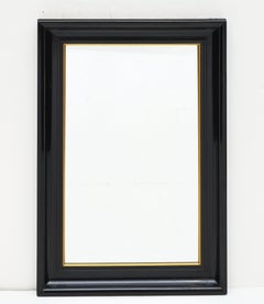 French Wall Mirrors with Black and Gilt Frames (H 30 x W 20 1/8)