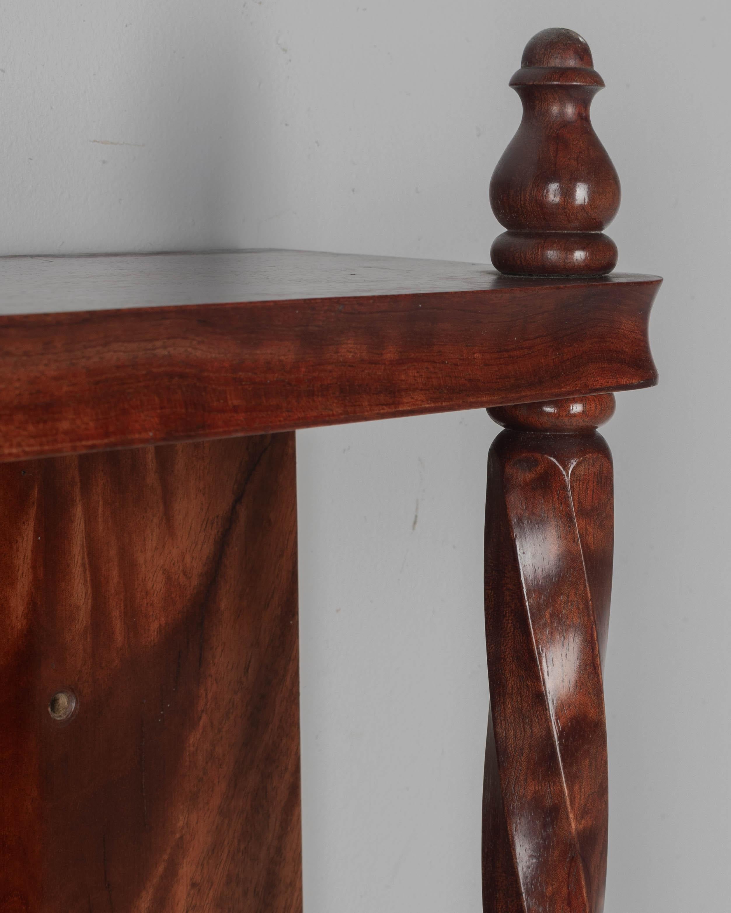 French Wall-Mounted Mahogany Shelf For Sale 4