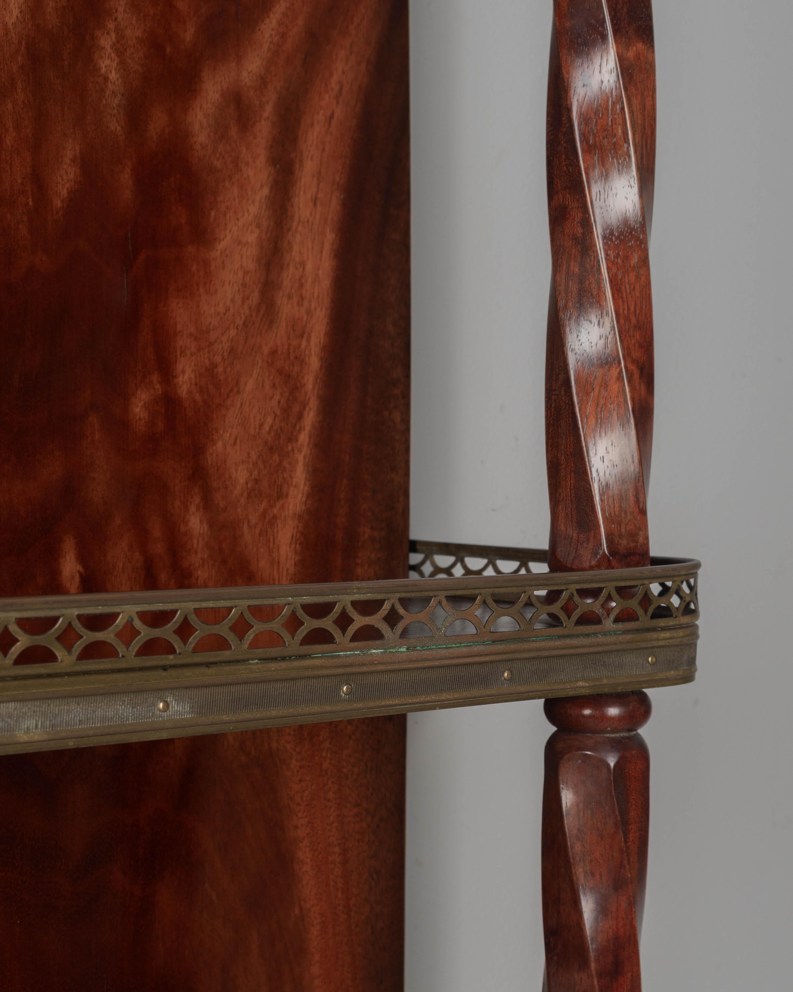French Wall-Mounted Mahogany Shelf For Sale 2