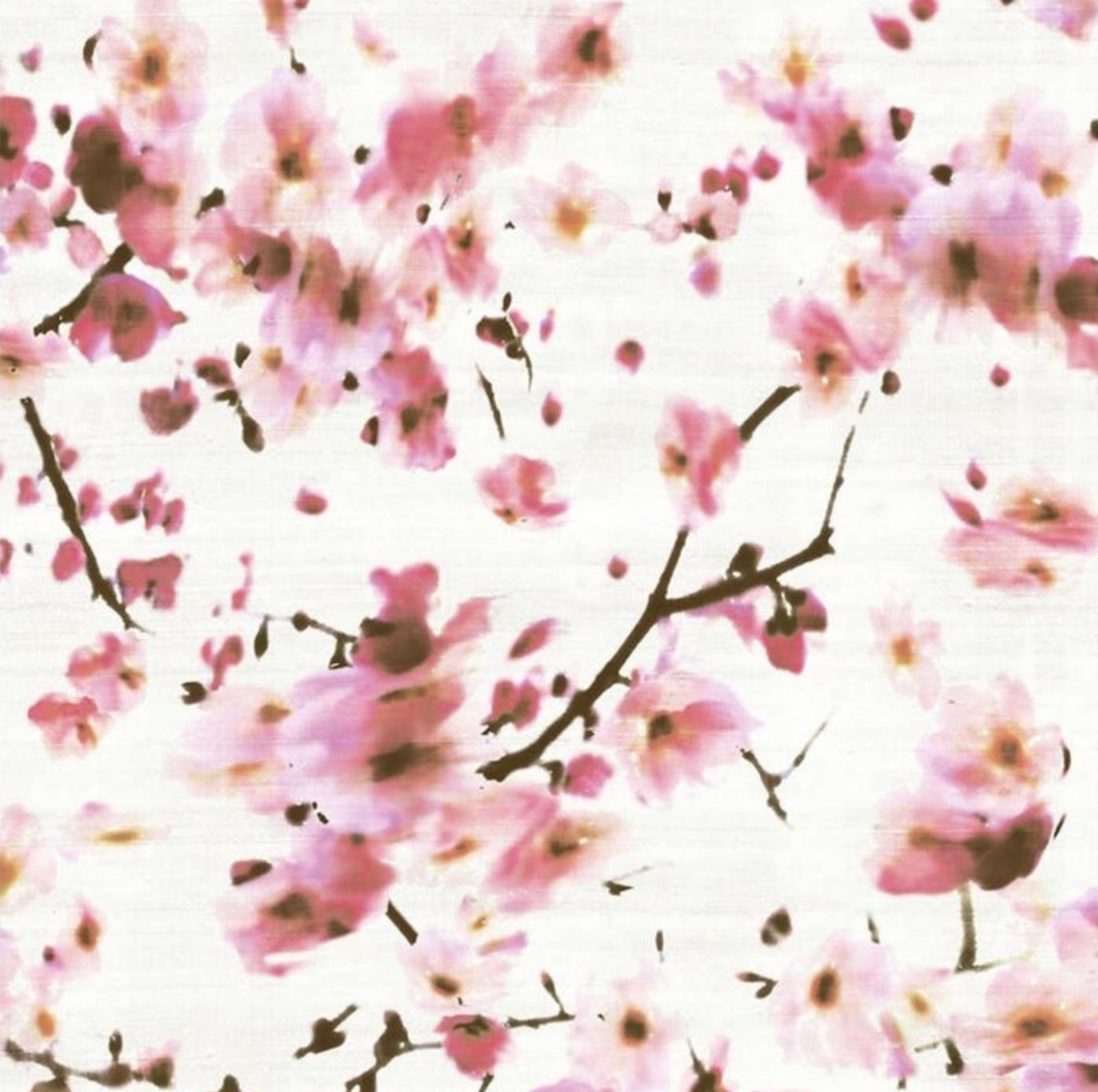 French wallpaper by Elitis ‘Kandy’ Sakura cherry blossom floral watercolor silk
Are you passionate? Is a beautiful, abstract, floral wallpaper design on a vegan silk. The design represents a water color painting. Kandy refers to the sacred Buddhist