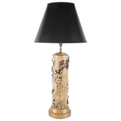 French Wallpaper Printing Roll Lamp