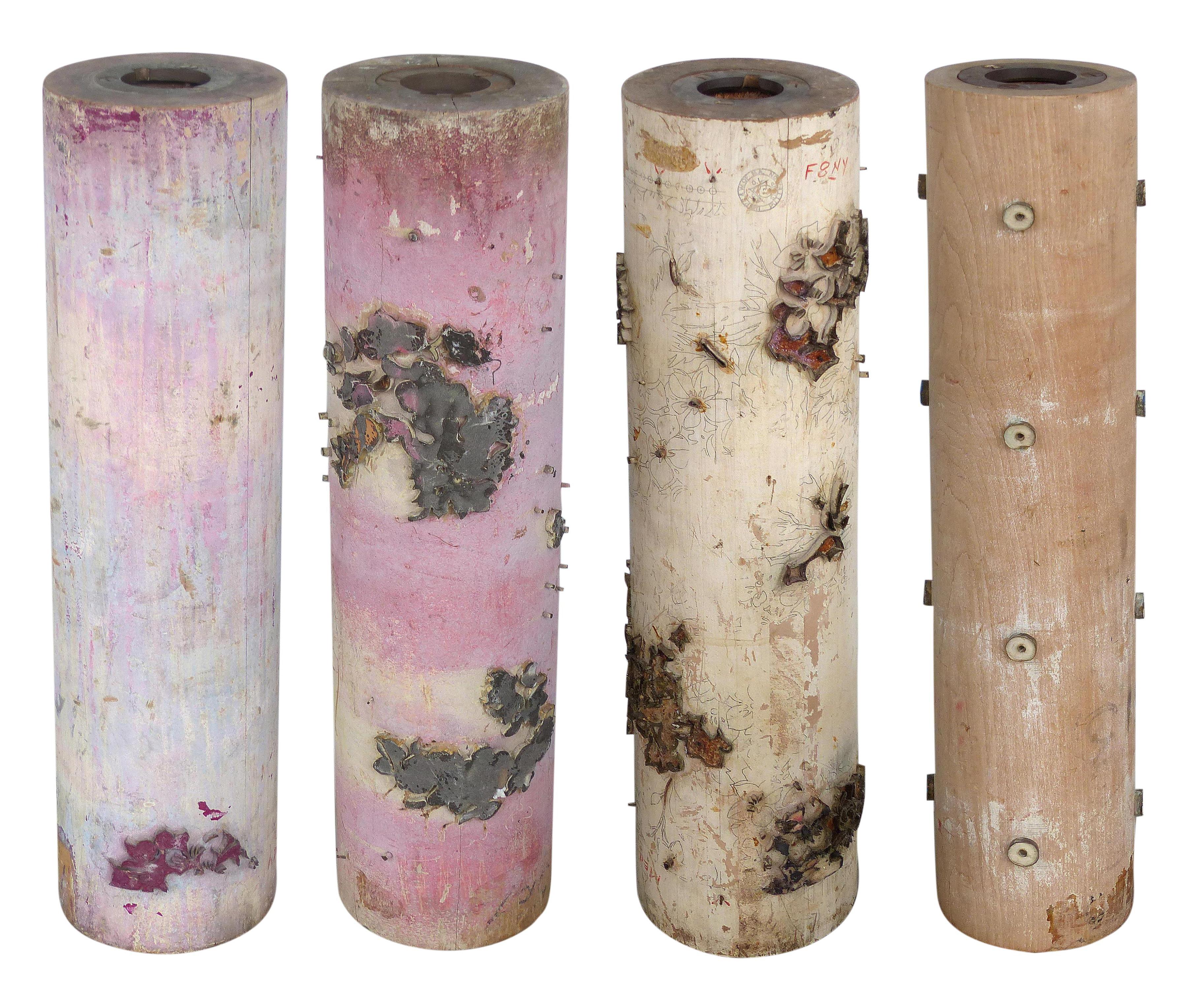 French Wallpaper Rollers for Table Lamp Bases 10