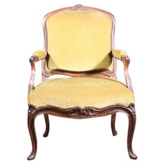 French Walnut 18Th Century Armchair C.1770
