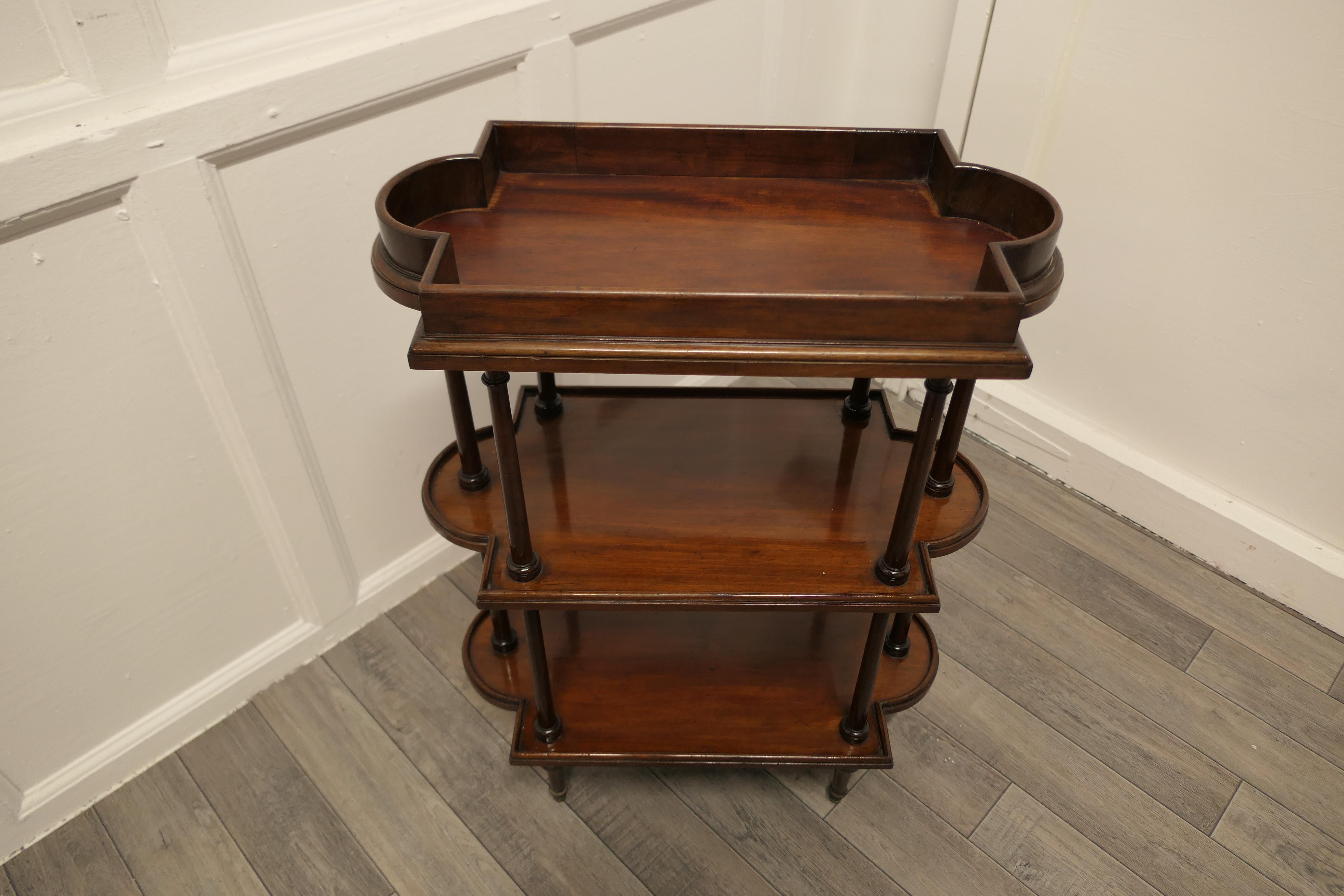 French Walnut 3 Tier Etagere or Occasional Table In Good Condition In Chillerton, Isle of Wight
