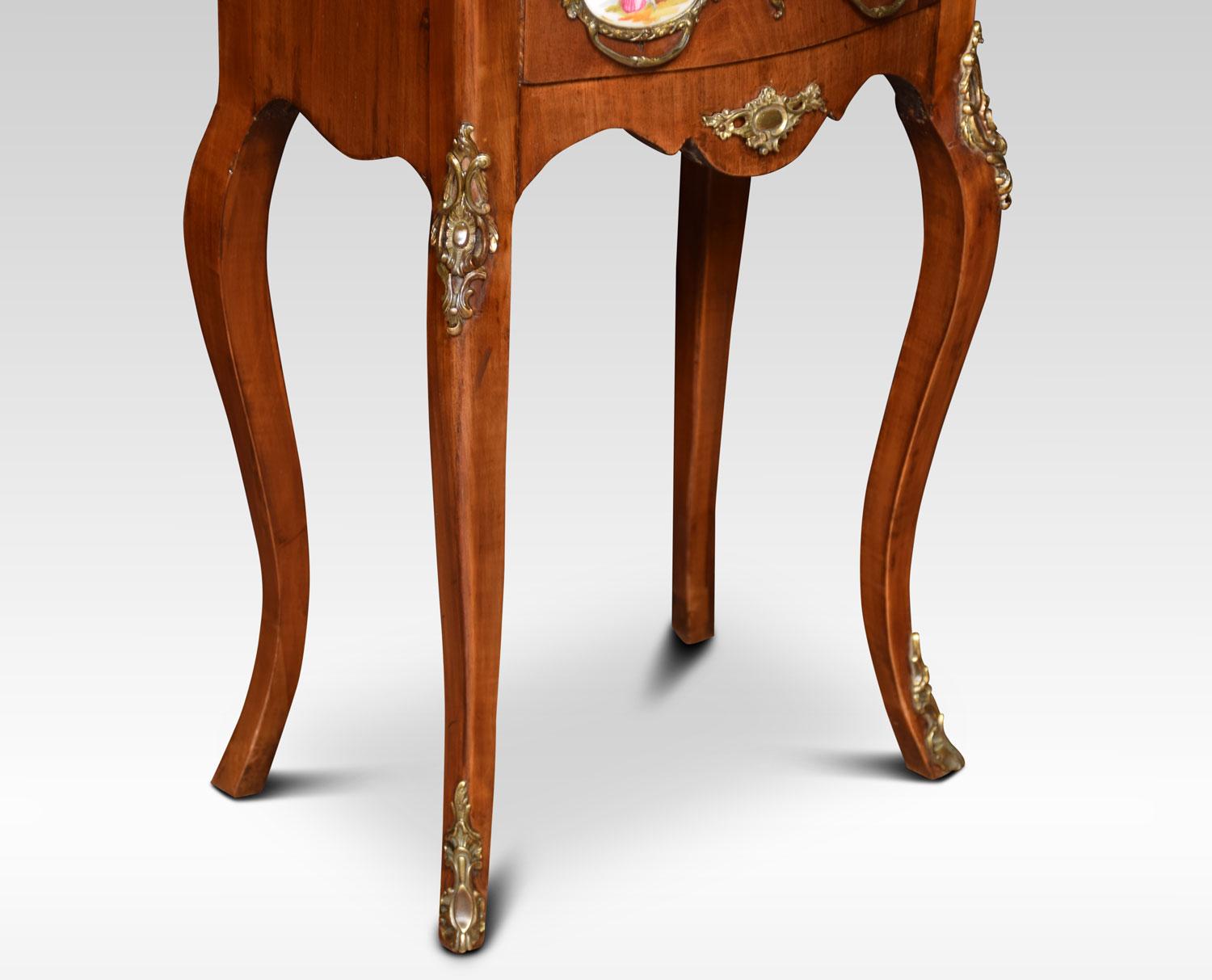 French Walnut and Gilt Metal Chest of Drawers In Good Condition In Cheshire, GB
