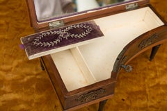 French Walnut and Inlaid Miniature Piano