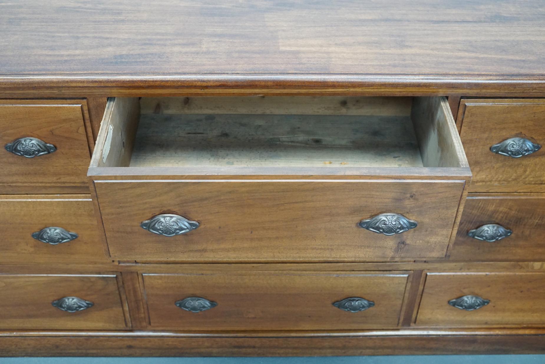 French Walnut and Oak Apothecary Cabinet, 1890s 5