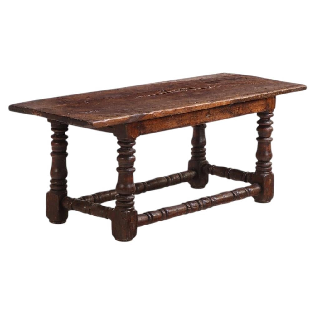 French Walnut and Oak Coffee Table, 18th C