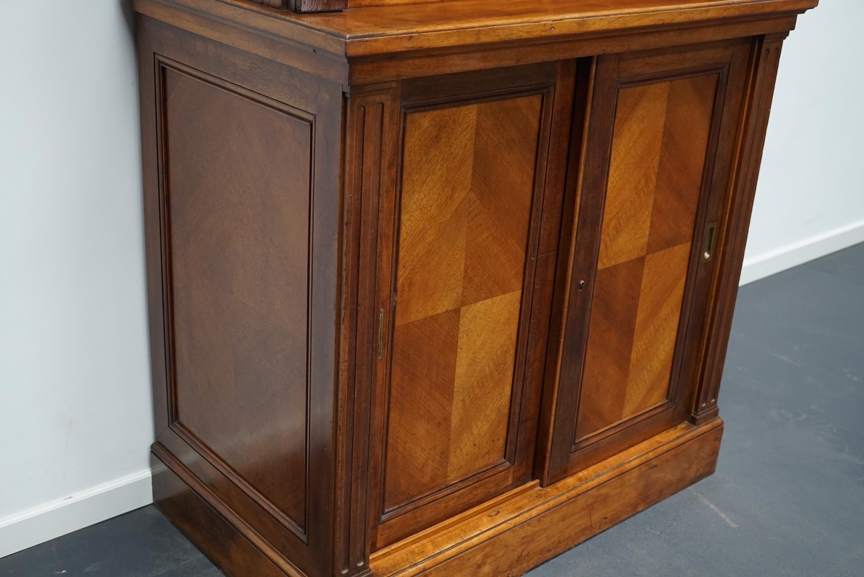 French Walnut Apothecary Cabinet / Filing Cabinet, 1920s For Sale 9