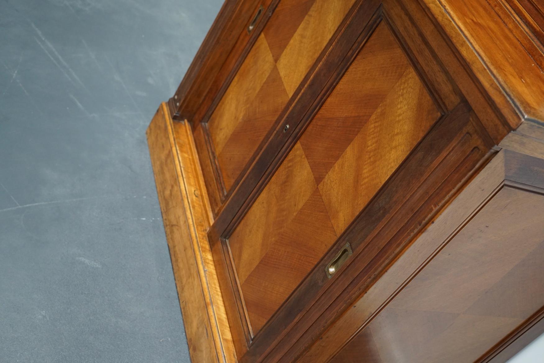 Early 20th Century French Walnut Apothecary Cabinet / Filing Cabinet, 1920s For Sale