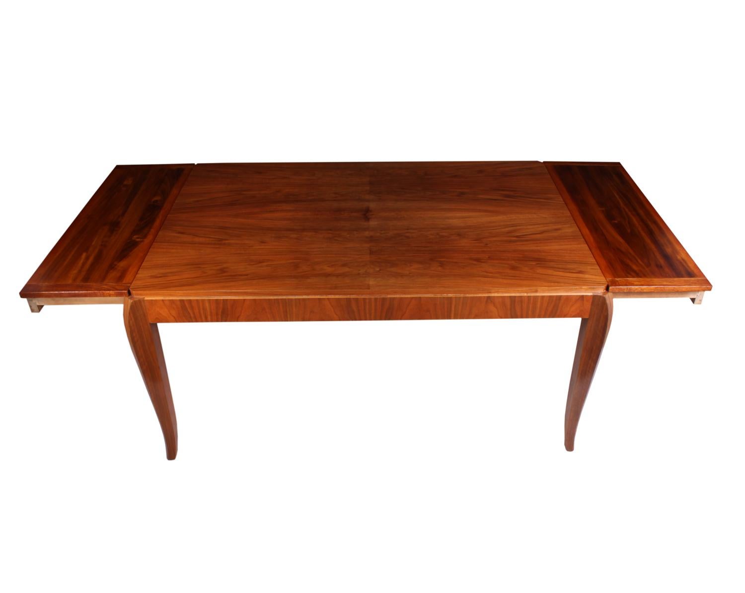 French Walnut Art Deco Dining Table 1