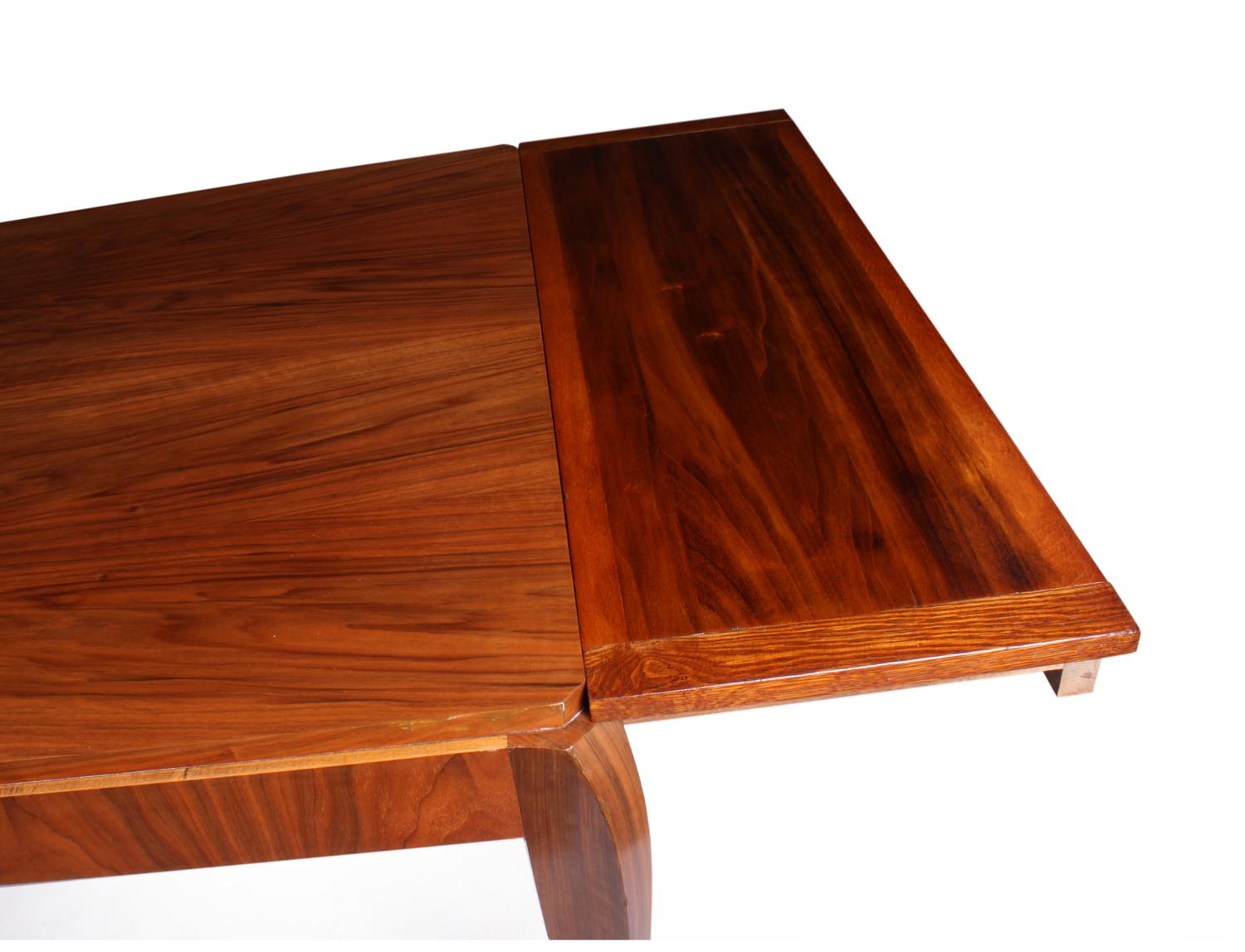 French Walnut Art Deco Dining Table 2