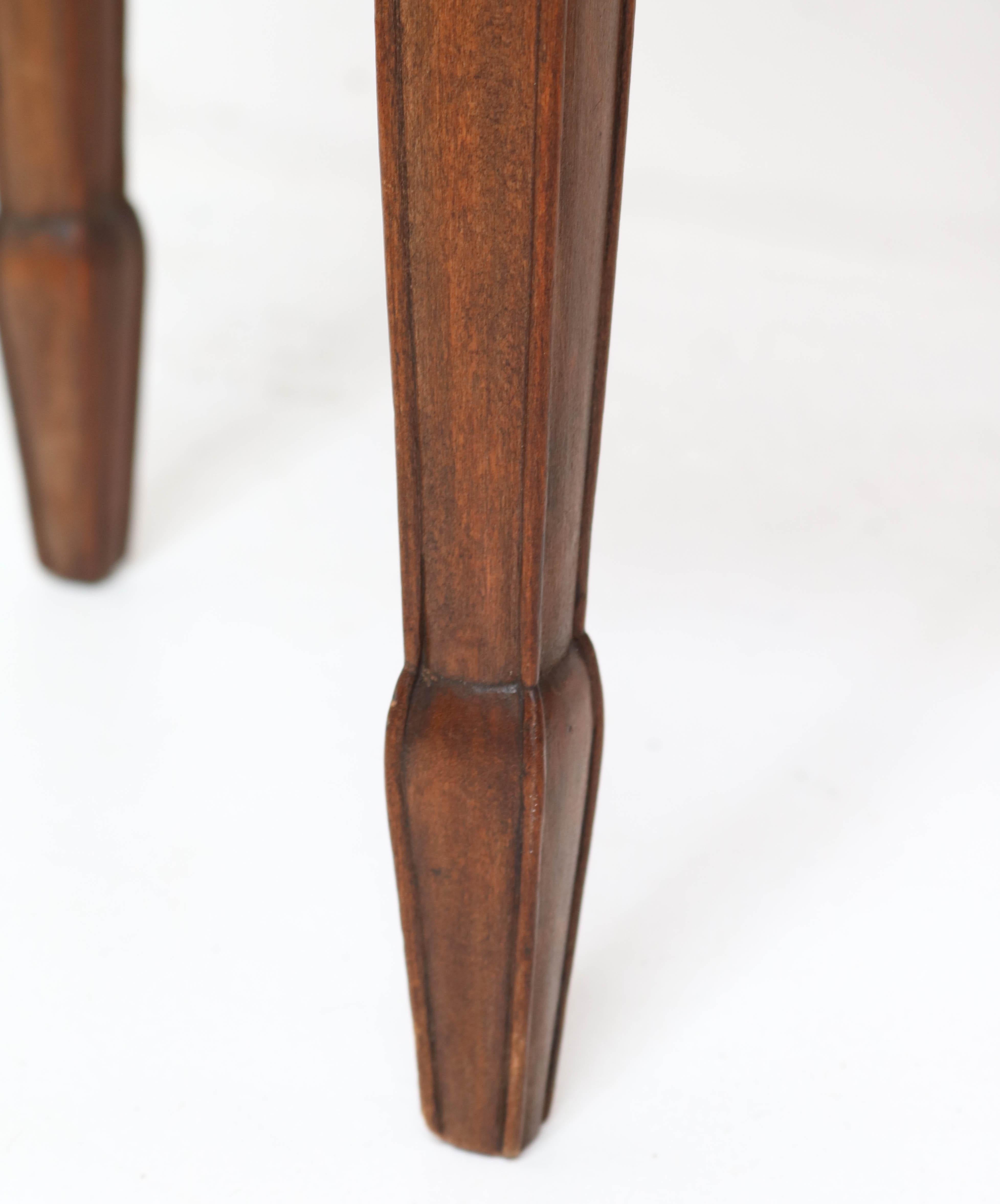 French Walnut Art Nouveau Side Chair Attributed to Louis Majorelle, 1900s 5