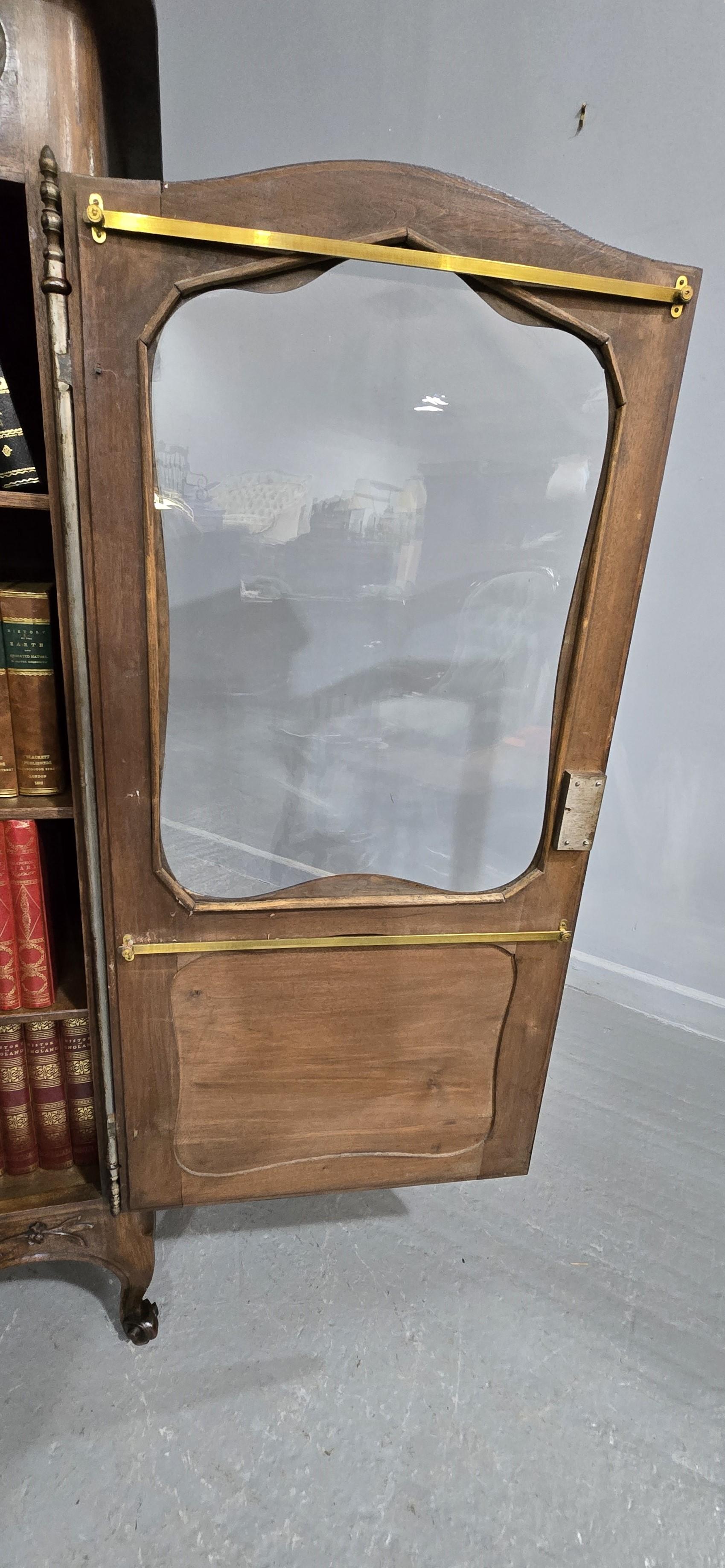 French Walnut Bookcase For Sale 4