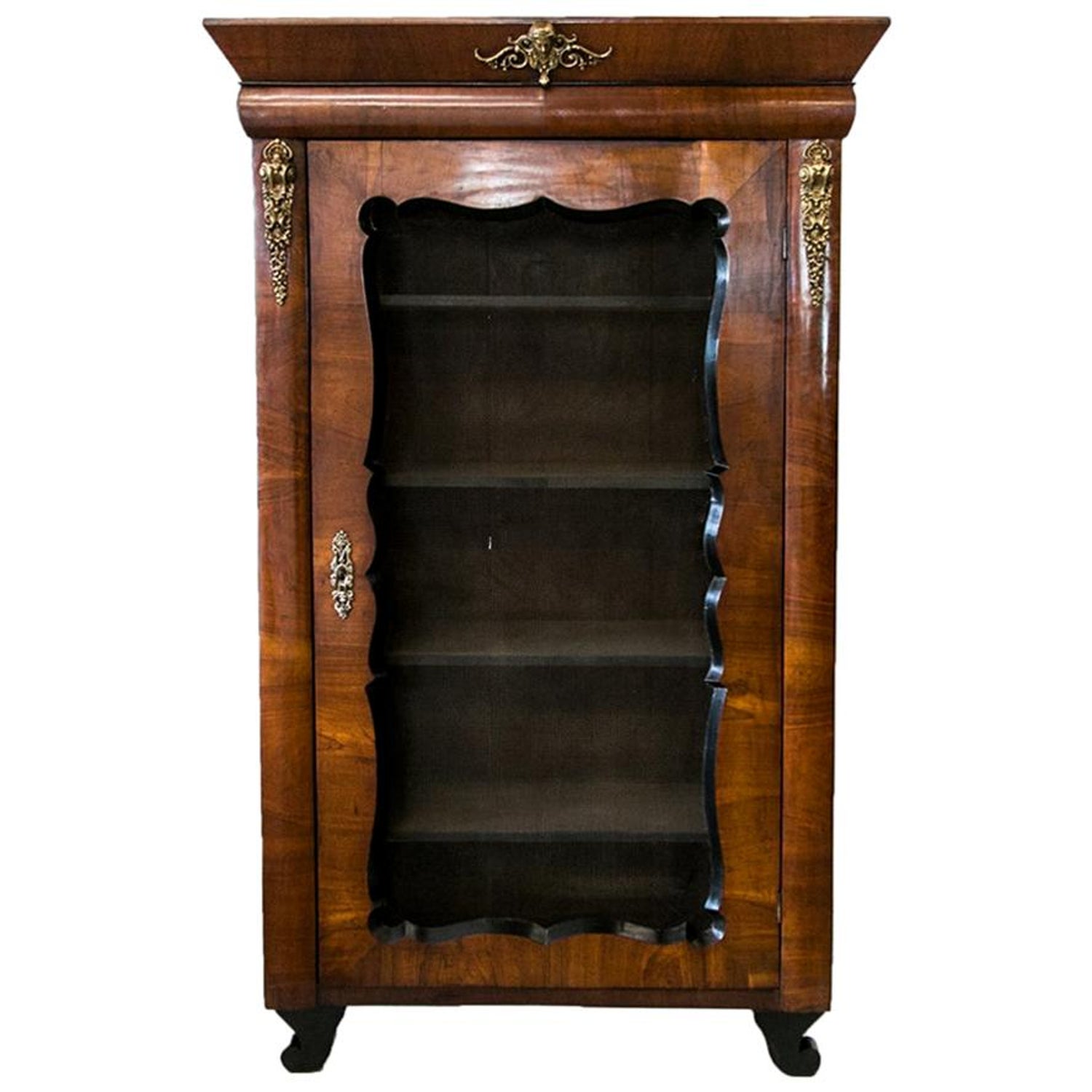 French Strafor Steel Roll Front Bookcase For Sale at 1stDibs | roll front  cabinet