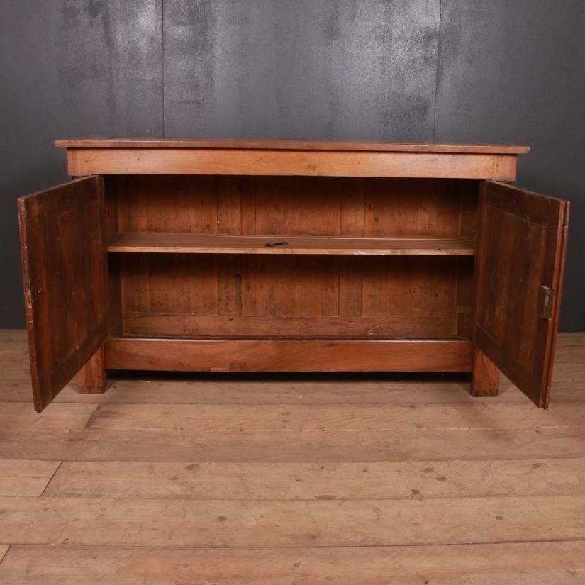 Polished French Walnut Buffet