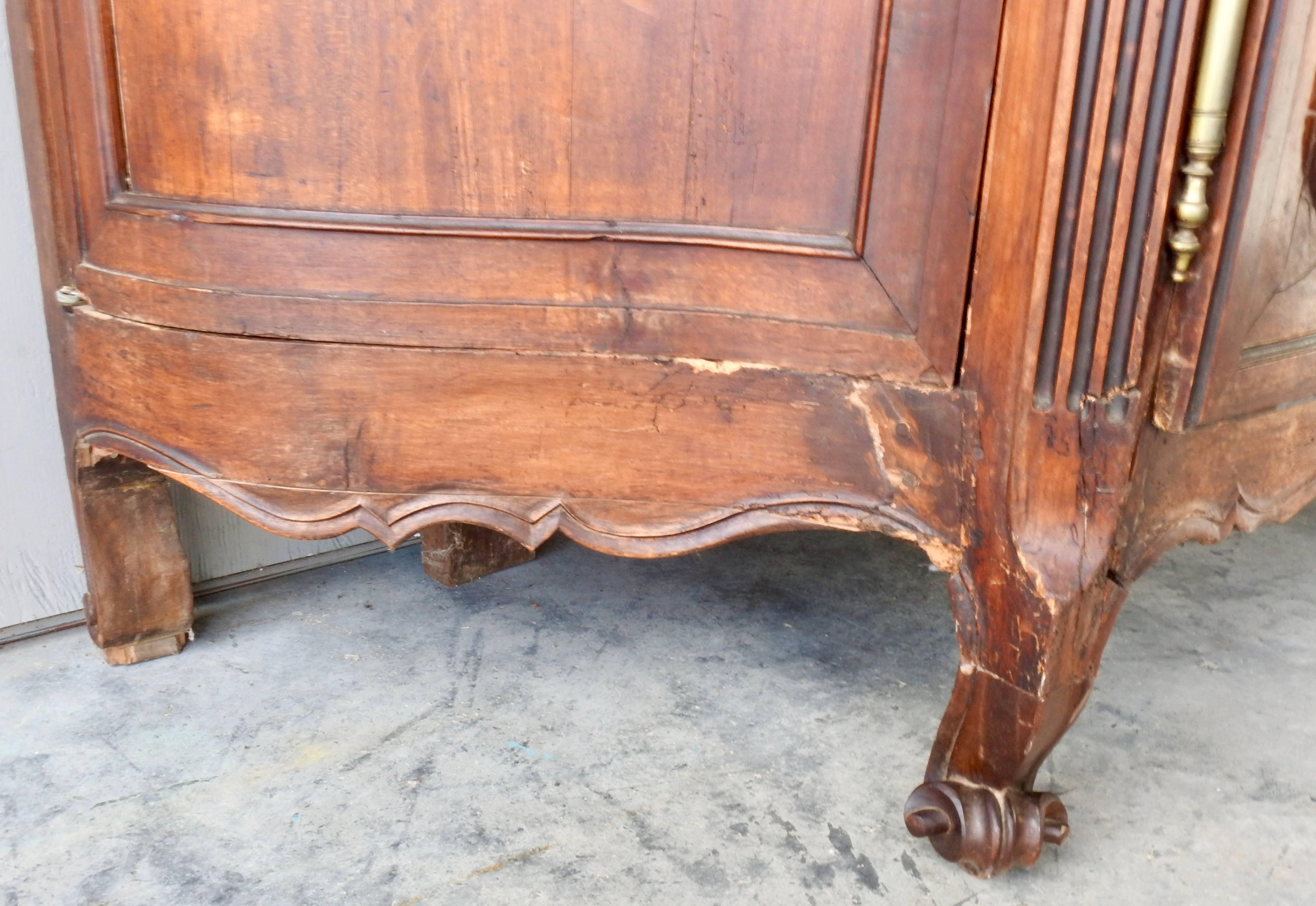Bronze French Walnut Cabinere For Sale