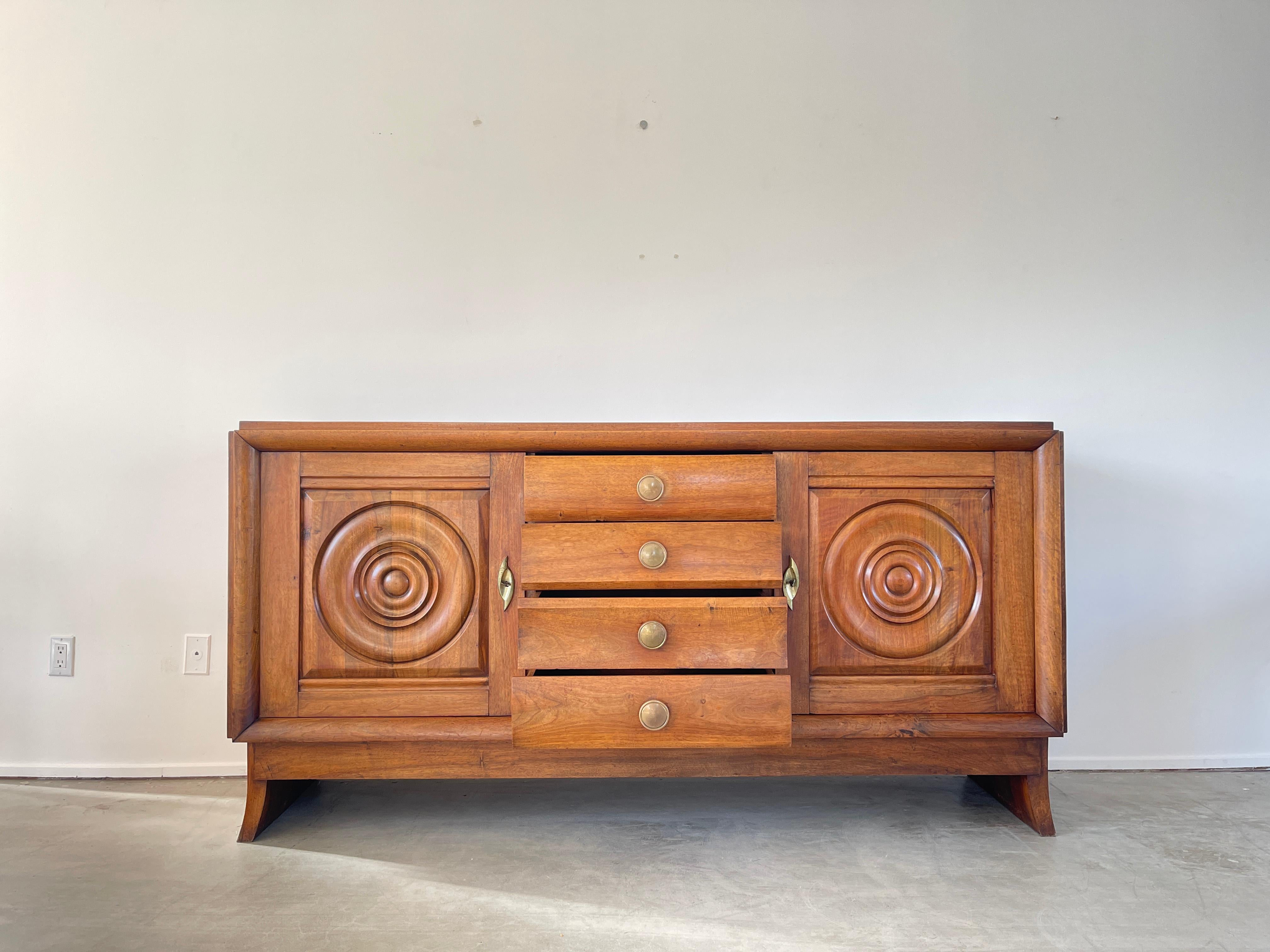 French Walnut Cabinet In Good Condition In Beverly Hills, CA