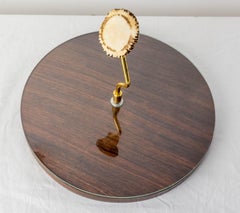 French Walnut Cheese Board Midcentury