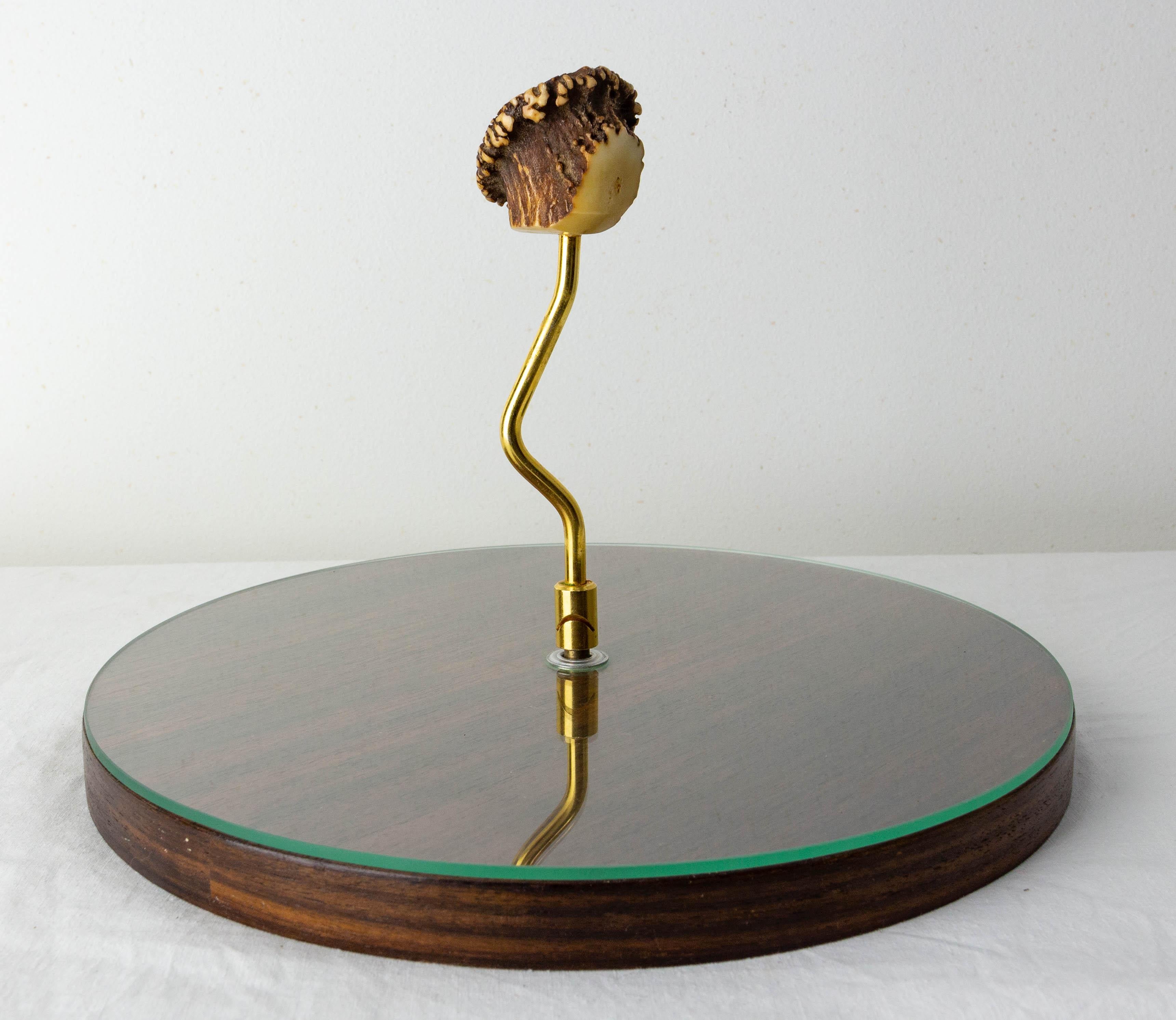 Mid-Century Modern French Walnut Cheese Board Midcentury For Sale