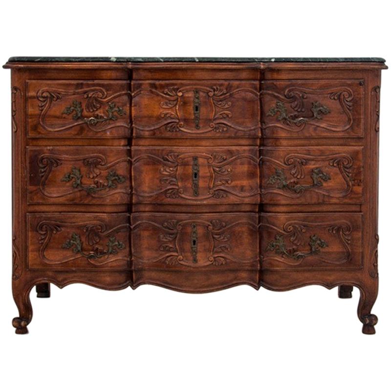 French Walnut Chest of Drawers from circa 1900