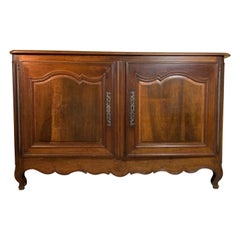 French Walnut Commode with Two Doors and Hidden Compartment