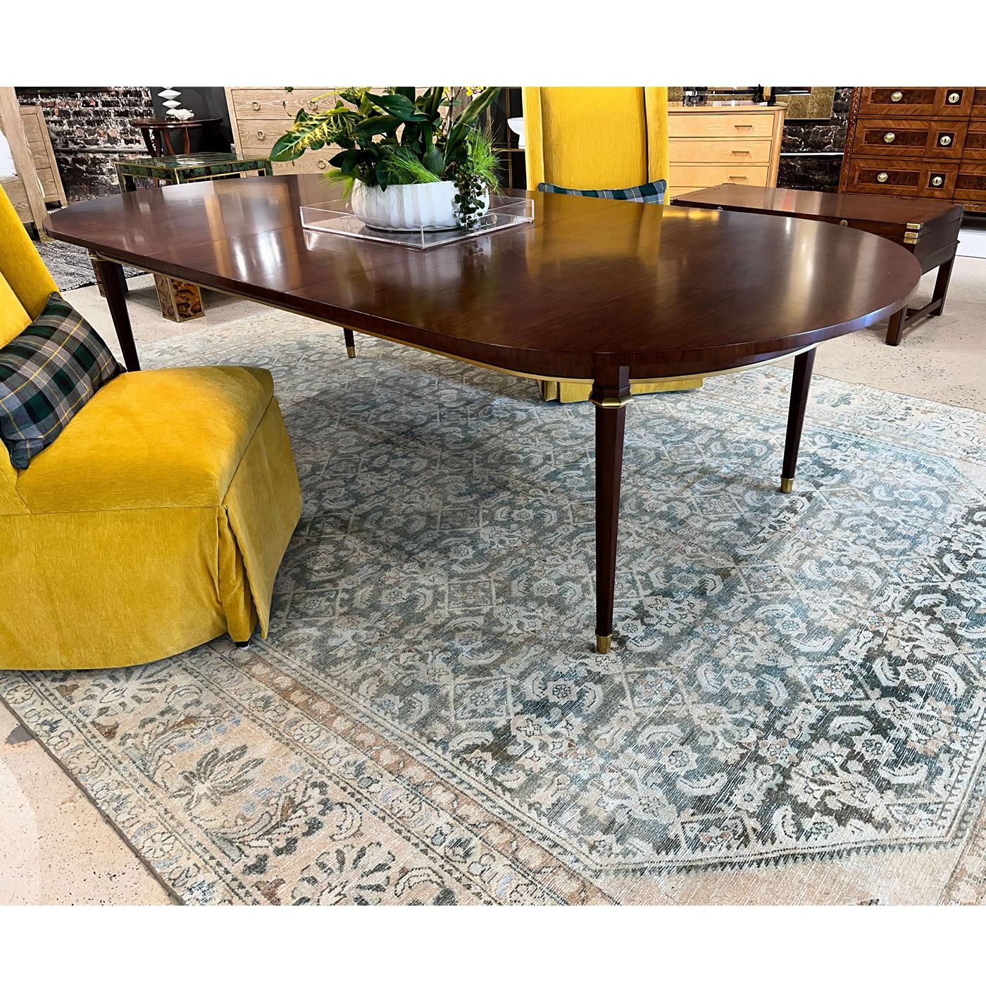 Contemporary French Walnut Dining Table For Sale