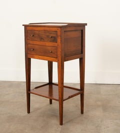 French Walnut Directoire Bedside Table