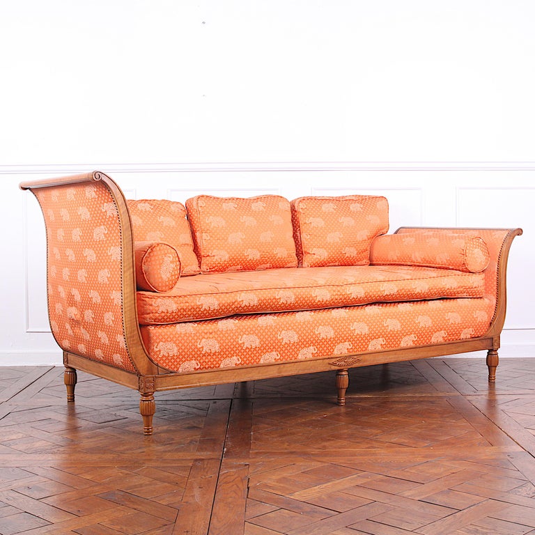 French Walnut Directoire Style Daybed at 1stDibs
