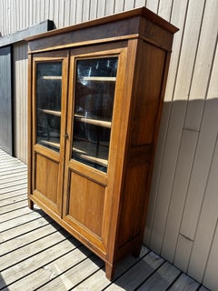 French Walnut Display Cabinet, circa 1900