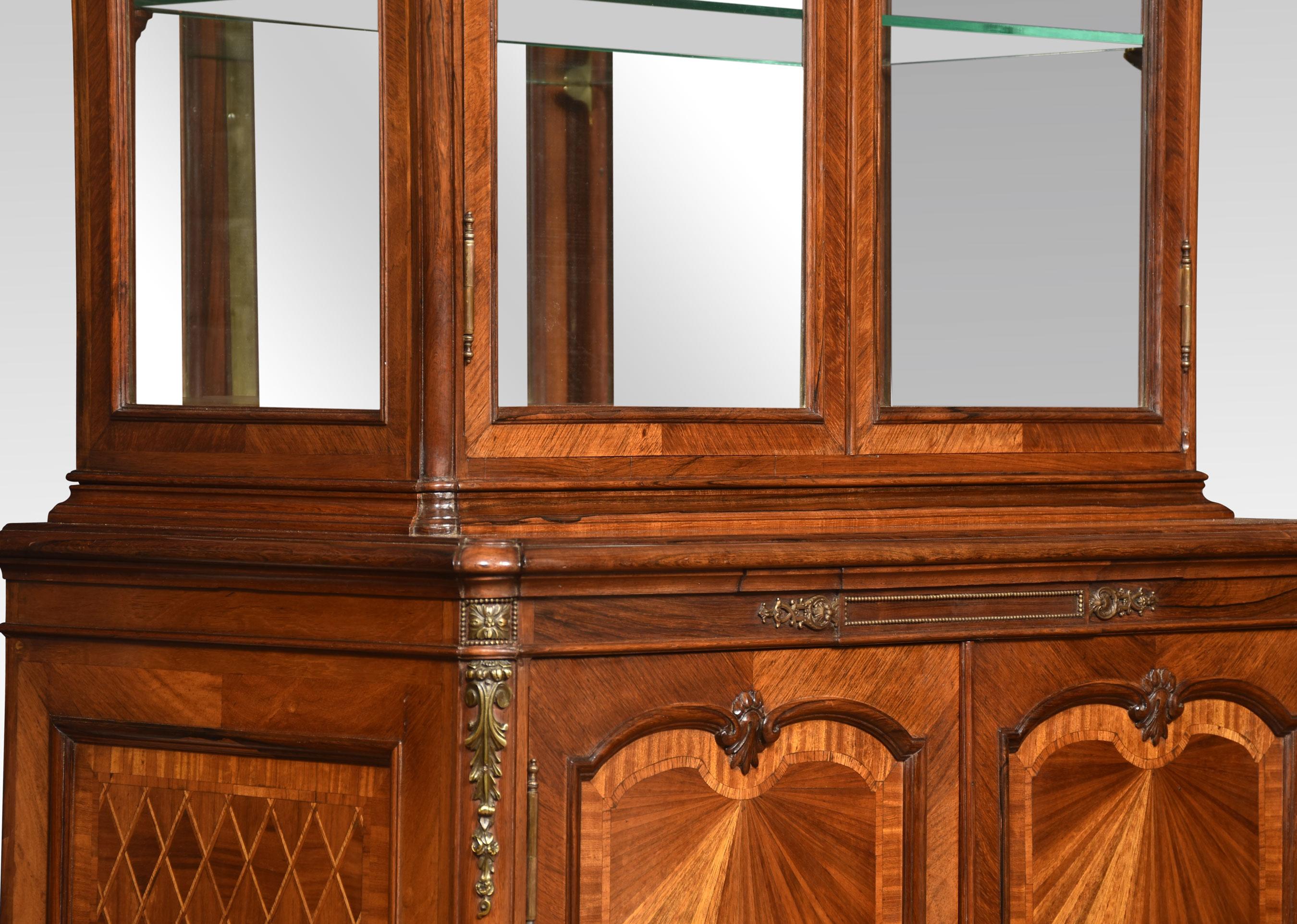 French Walnut Display Cabinet For Sale 3