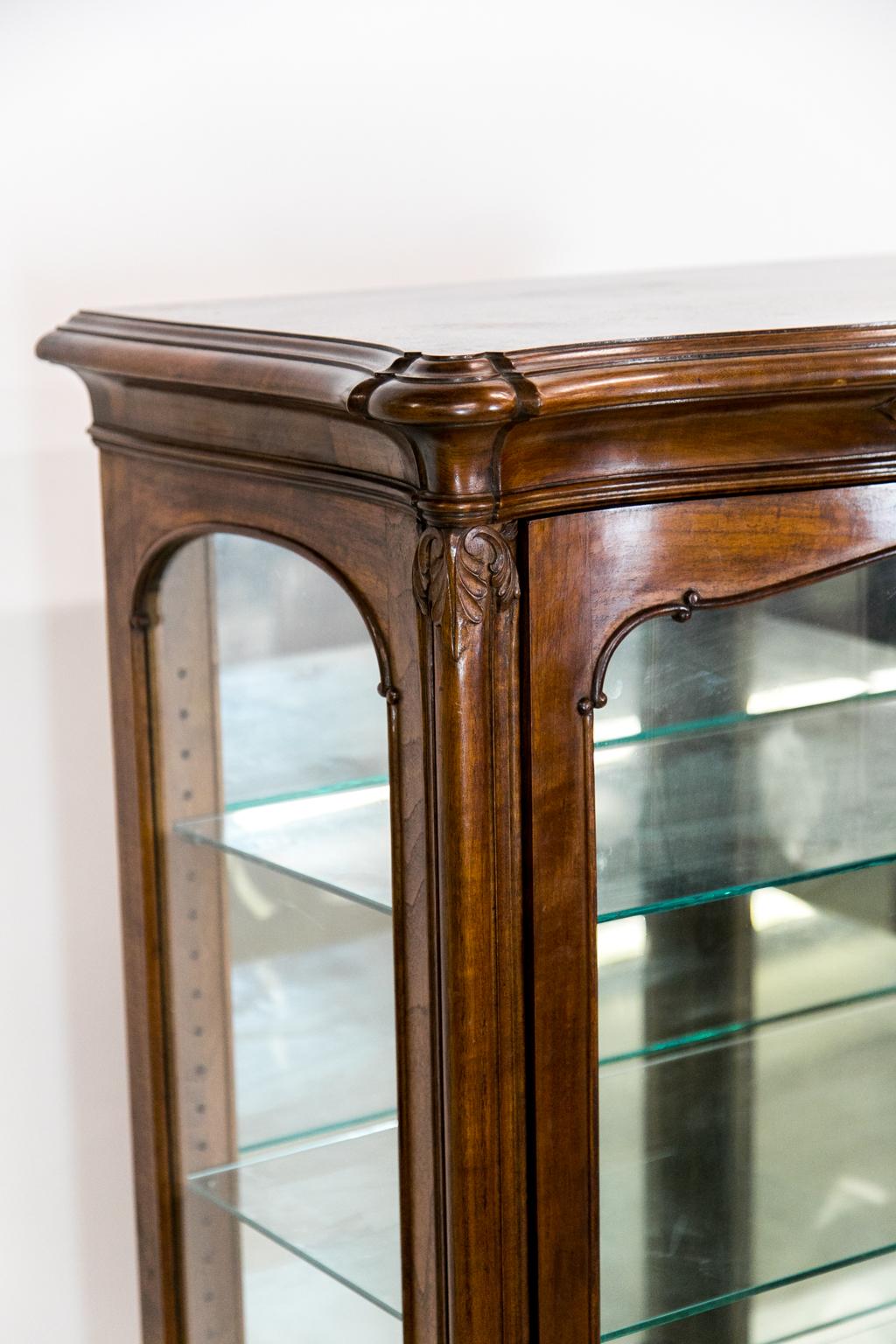 French Walnut Display Cabinet For Sale 5