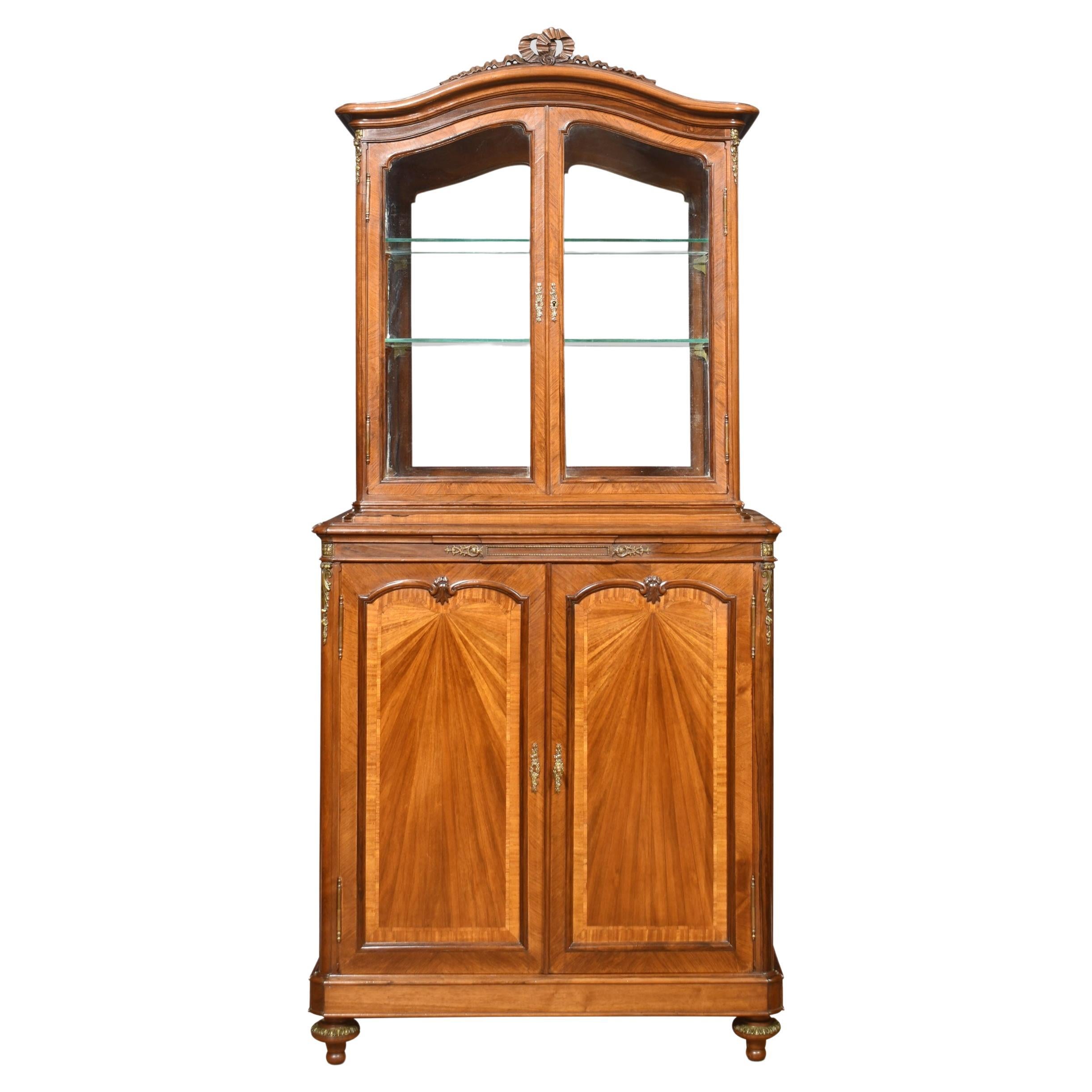 French Carved Walnut Display For Sale at 1stDibs
