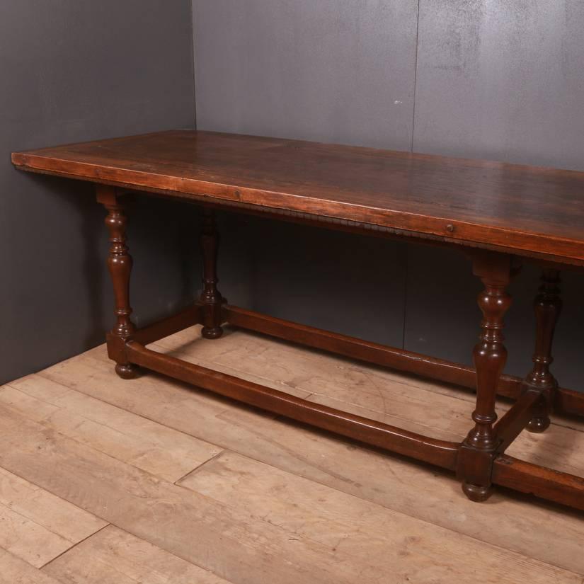 Large 18th century French walnut drapers type table, 1790

Dimensions:
126.5 inches (321 cms) wide
32 inches (81 cms) deep
31 inches (79 cms) high.

 