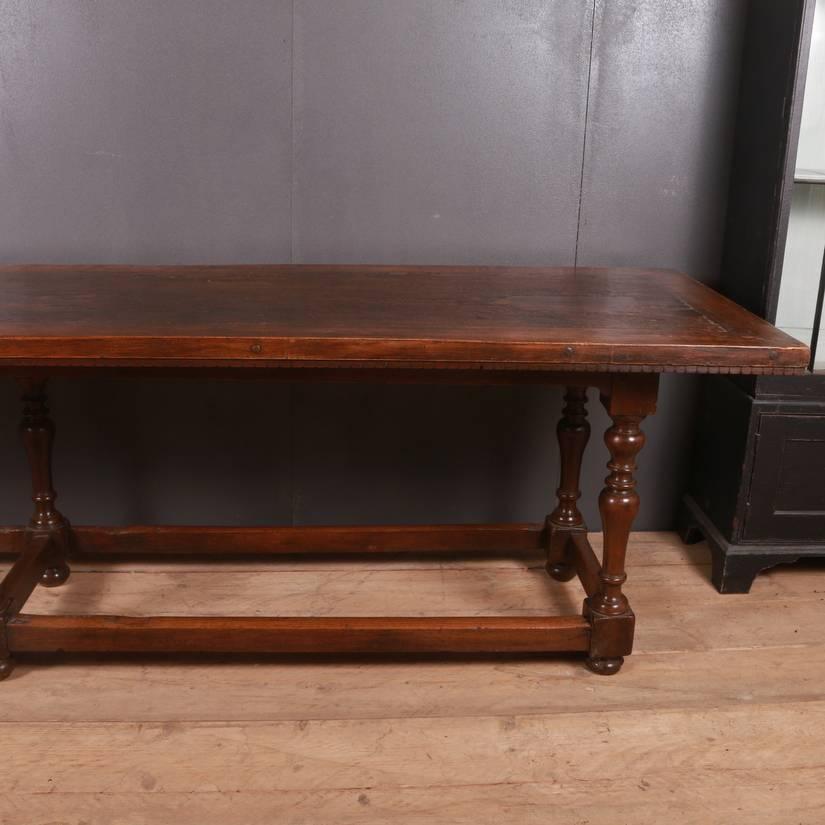 Polished French Walnut Drapers Table
