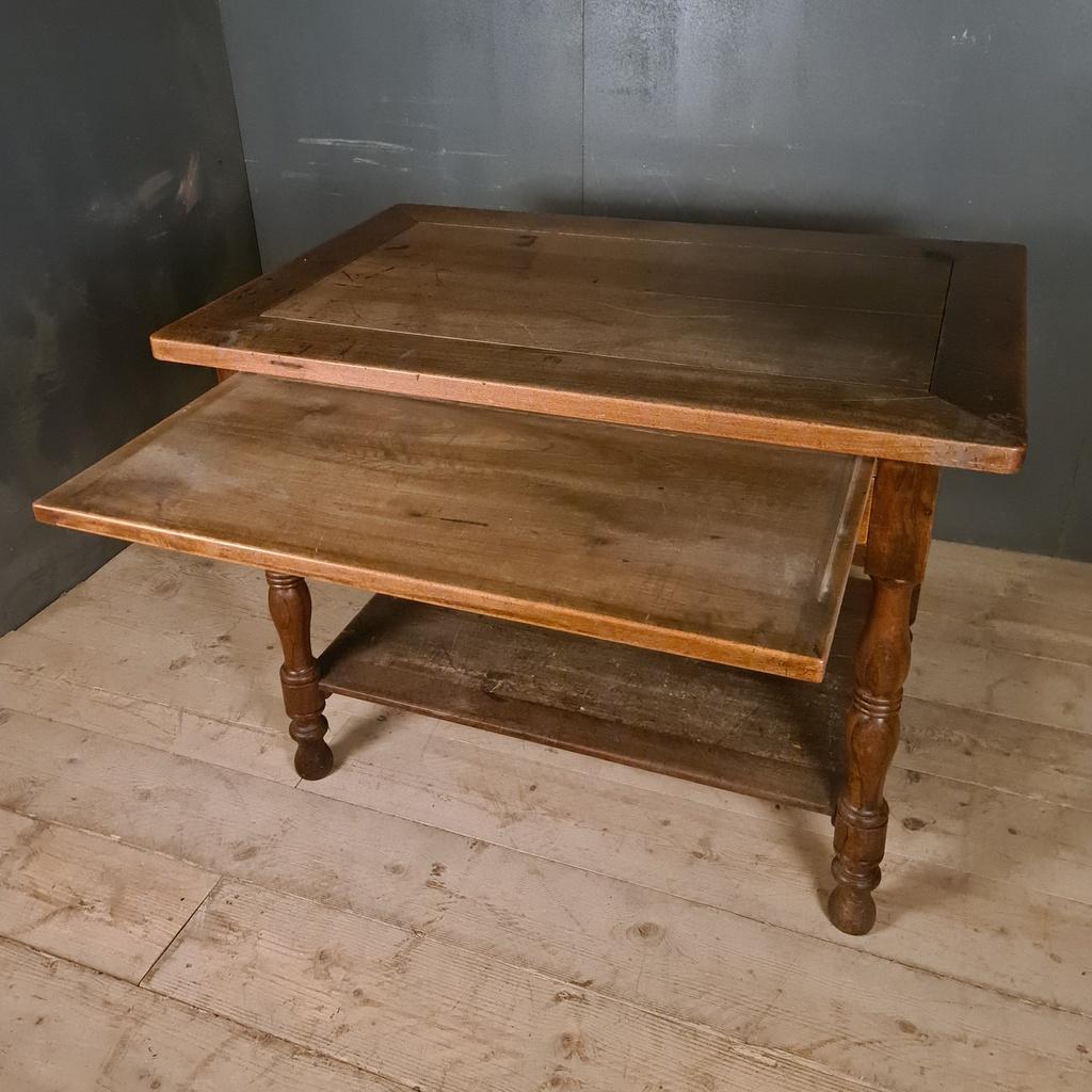 19th Century French Walnut Drapers Table