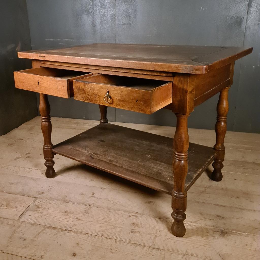 French Walnut Drapers Table 4