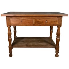 French Walnut Drapers Table