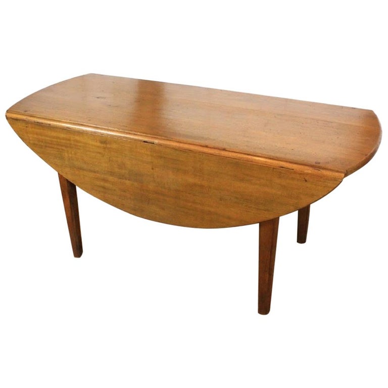 French Walnut Drop Leaf Table For Sale at 1stDibs