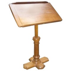 Antique French Walnut Dupond Adjustable Bookstand from 1920s