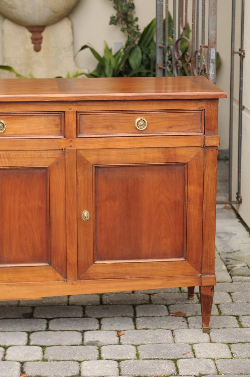 French Walnut Enfilade from the Turn of the Century with Drawers and Door 11