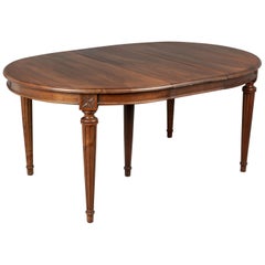 French Walnut Extension Dining Table