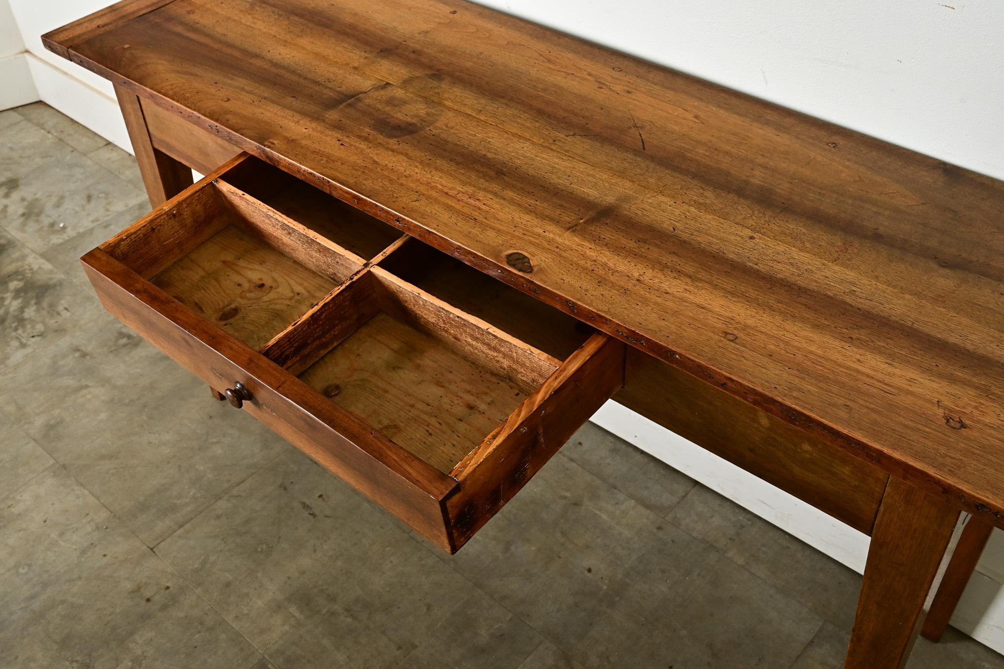 French Walnut Farmhouse Server For Sale 5
