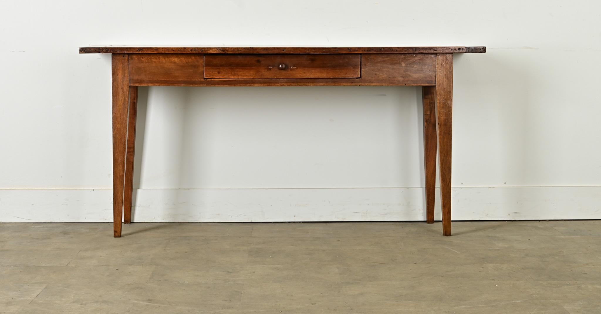 French Provincial French Walnut Farmhouse Server For Sale