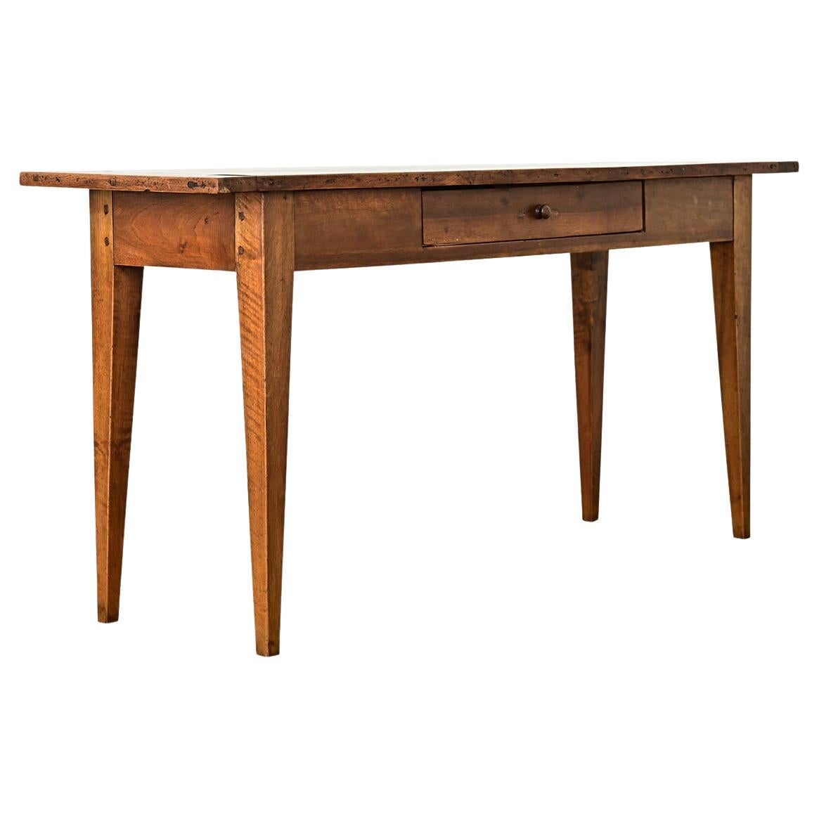 French Walnut Farmhouse Server For Sale