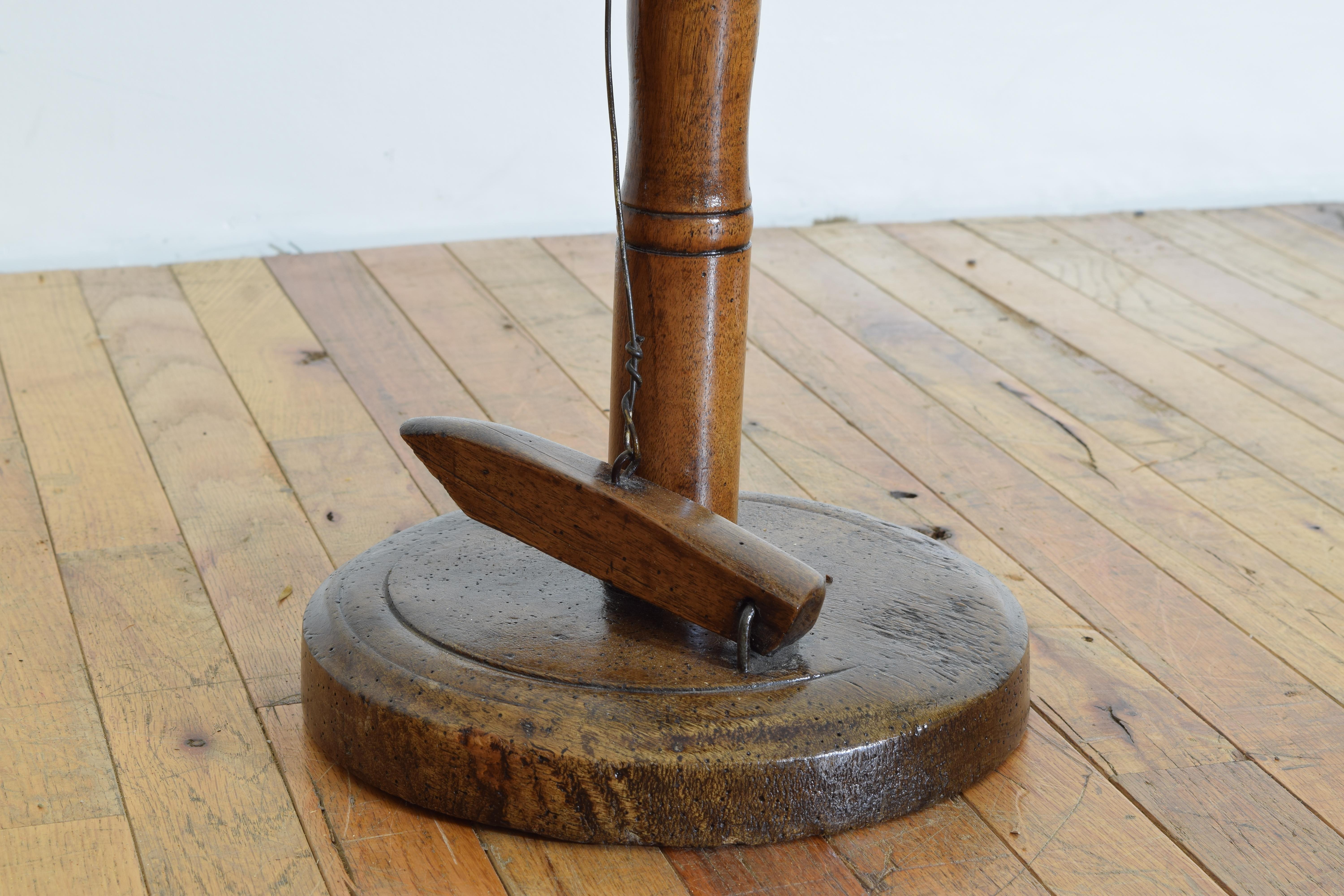 French Walnut & Iron Glove Making Stand, Early 19th Century For Sale 4