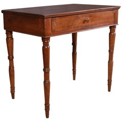Antique French Walnut Lamp Table