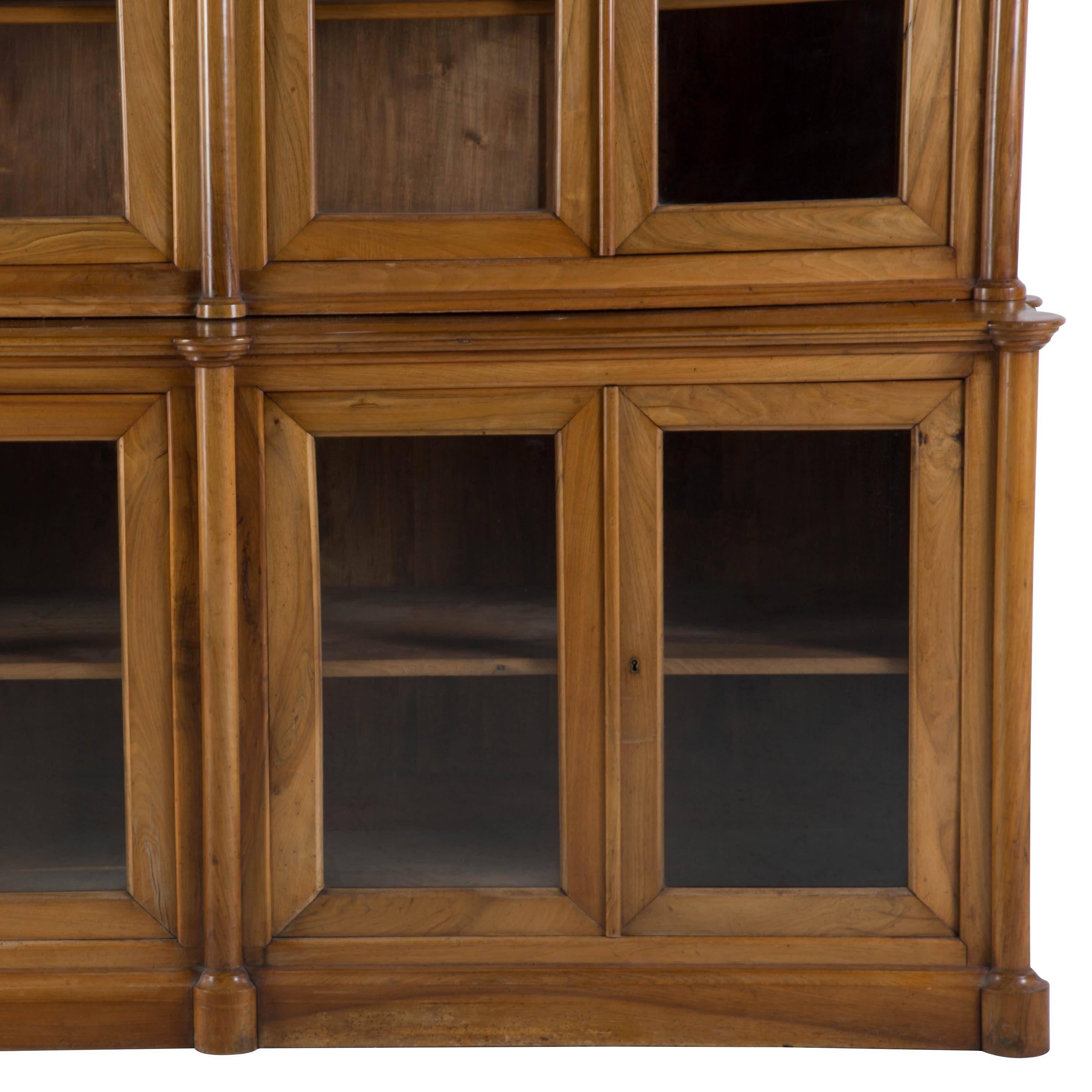 French Walnut Library Bookcase 1