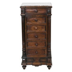 French Walnut Lingerie Chest/Cupboard